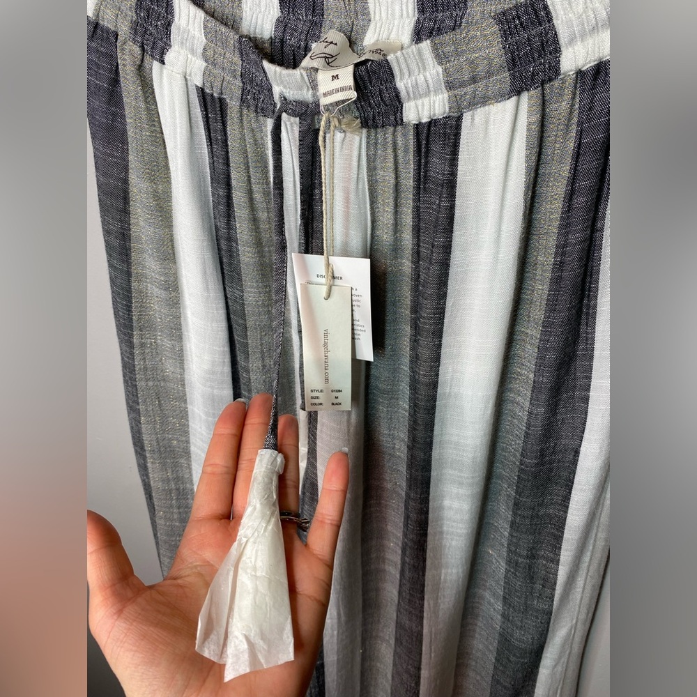 NWT 3 Piece Set Vintage Havana Metallic Stripe. - Picture 13 of 14